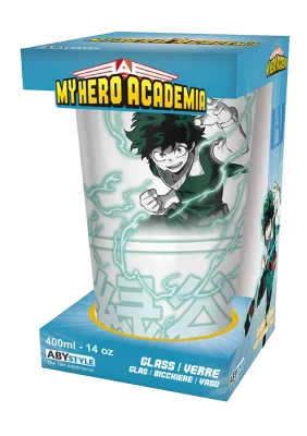 My Hero Academia – Large Glass – 400ml – Izuku & Bakugo packaging