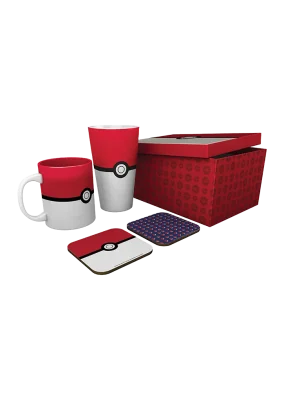 Pokemon – XXL Glass – Mug – 2 Costers Pokeball